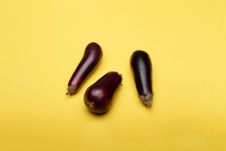 purple and yellow chili peppers